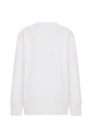 Ağaçlı Valerie Oversize Beyaz Sweatshirt