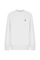 Ağaçlı Valerie Oversize Beyaz Sweatshirt