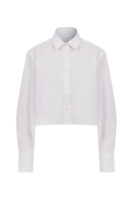 Amelie Oversize Crop Beyaz Gömlek
