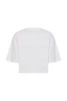 Berthe Crop Boyfriend Kişiselleştirilmiş  Beyaz Tshirt