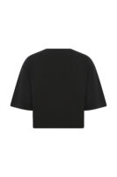 Berthe Crop Boyfriend Kişiselleştirilmiş Siyah Tshirt