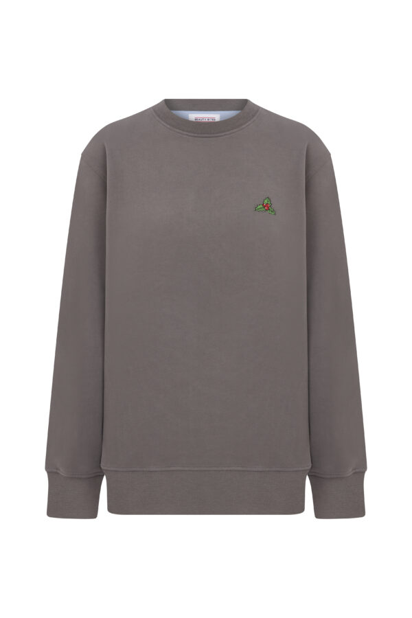 Kokinalı Valerie Oversize Gri Sweatshirt