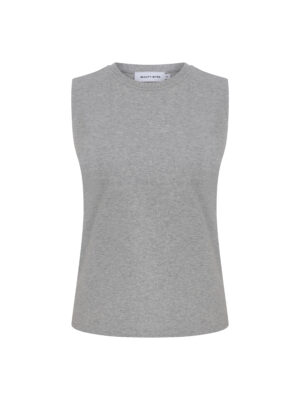 Lilou Gri Melanj Kolsuz Tshirt