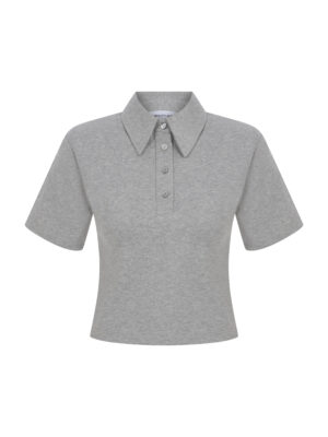 Marie Gri Melanj Polo Yaka Tshirt
