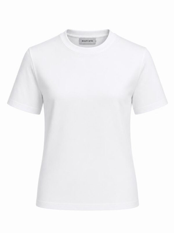 Anais Beyaz Basic T-shirt