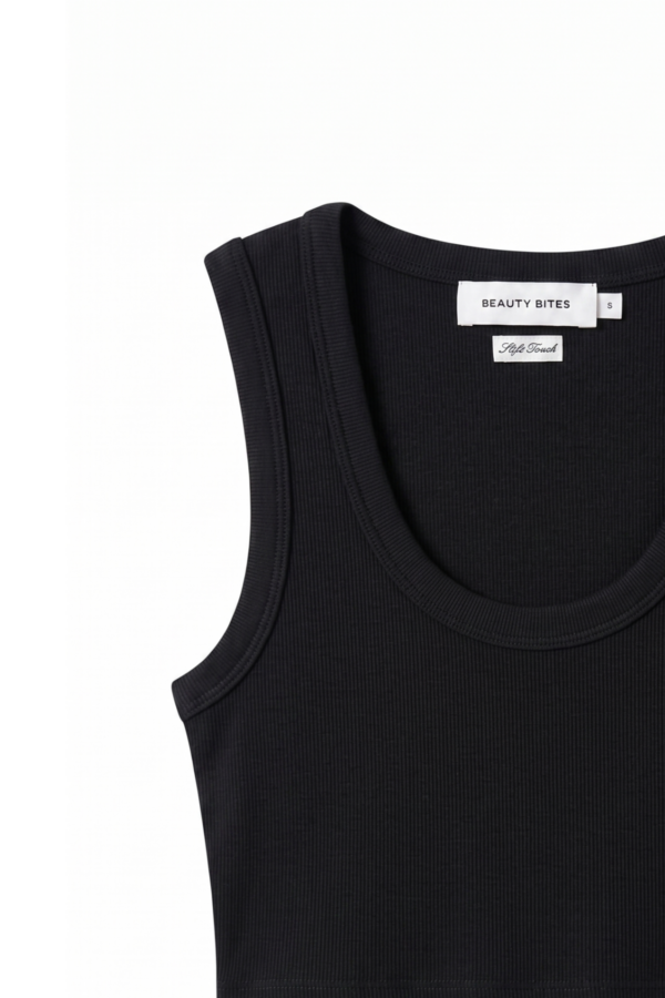 Belle Siyah Crop Top